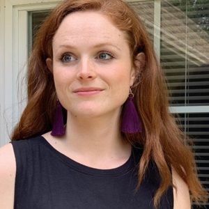 Tassel Drop Earrings in Dark Purple